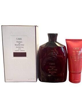 Oribe Shampoo for Beautiful Color 8.5 oz + Bright Blonde Conditioner Set NEW
